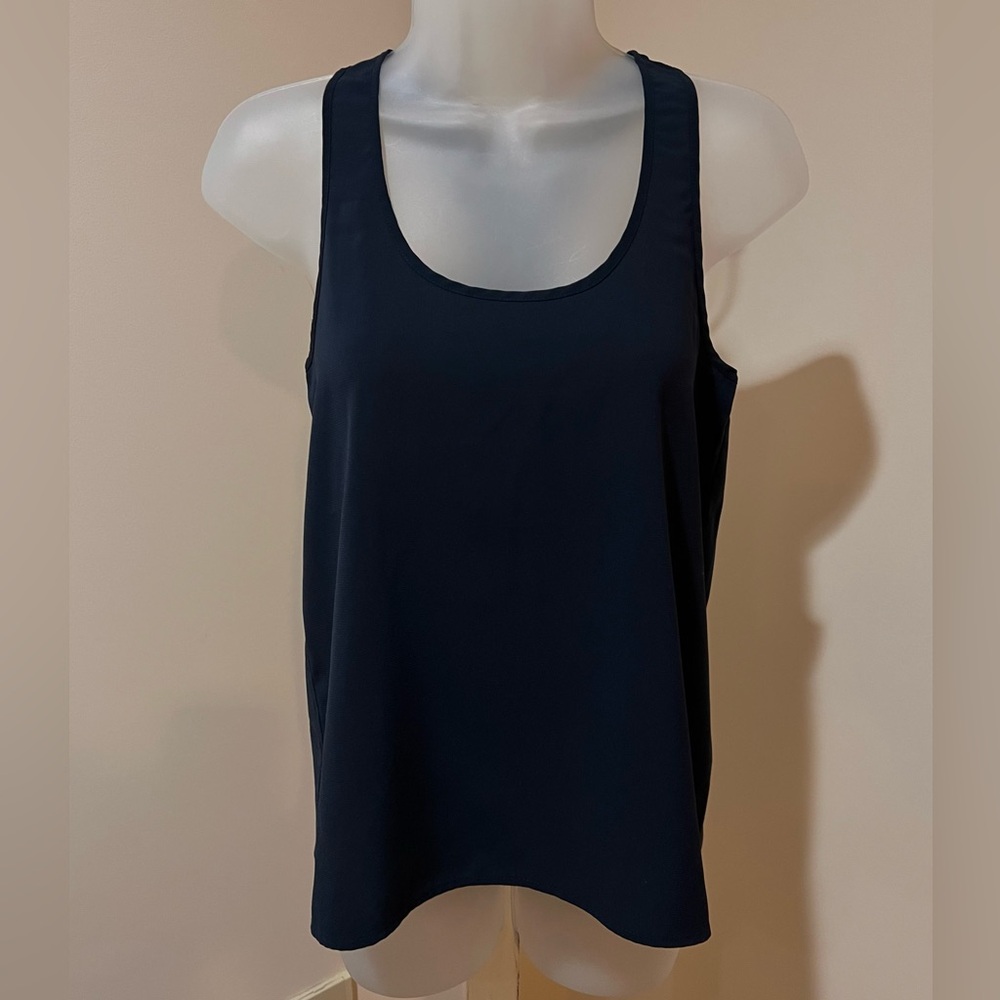 NWOT FRENCHI RACERBACK STYLE TANK TOP FROM NORDSTROM IN NAVY BLUE SIZE XS